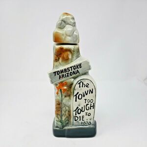 Tombstone Arizona Jim Beam Decanter The Town Too Tough To Die 1878 Vintage 1970